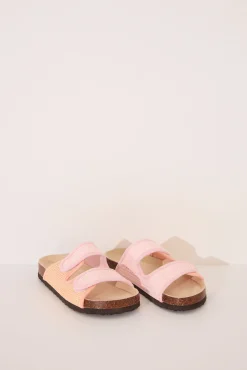 Women'secret Sandalias bio efecto rafia rosa salmón