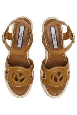 Pepe Jeans Sandalias Monograma Con Detalles Yute