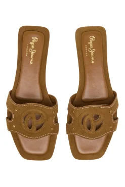 Pepe Jeans Sandalias Planas De Ante