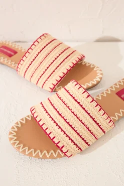 Women'secret Sandalias planas pala rafia