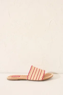 Women'secret Sandalias planas pala rafia