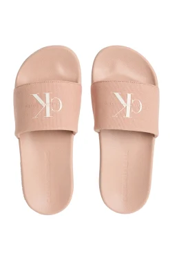 Calvin Klein Sandalias slides con logo grabado.
