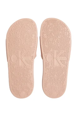 Calvin Klein Sandalias slides con logo grabado.