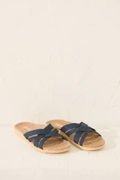 Women'secret Sandalias tiras efecto rafia