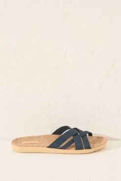 Women'secret Sandalias tiras efecto rafia