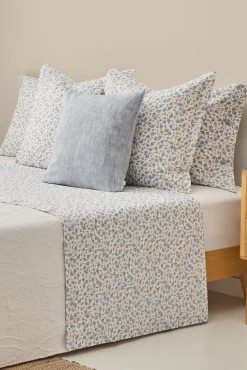 Textura Sábana estampada algodón flores