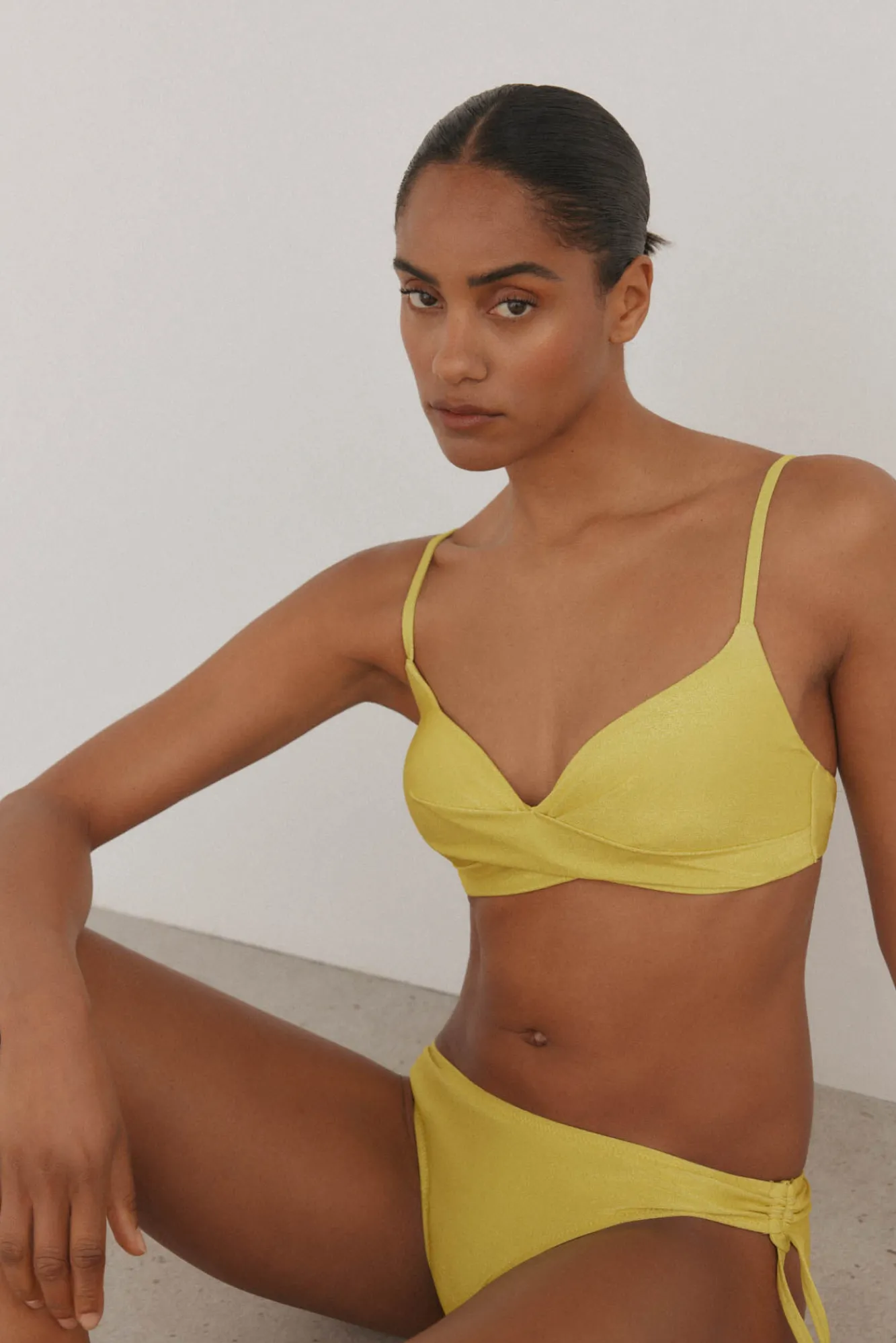 Pedro del Hierro Set bikini top balconette y braguita clásica lurex