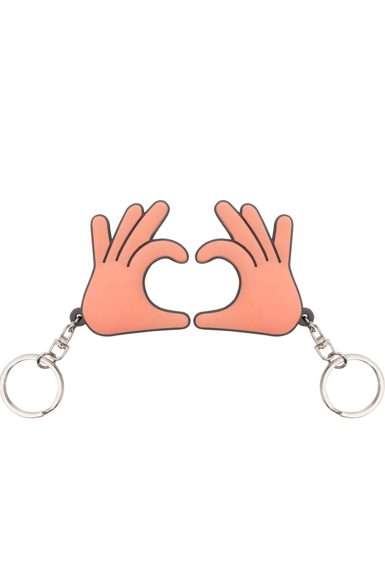 Mr. Wonderful Set de 2 llaveros - Manos en forma de corazón
