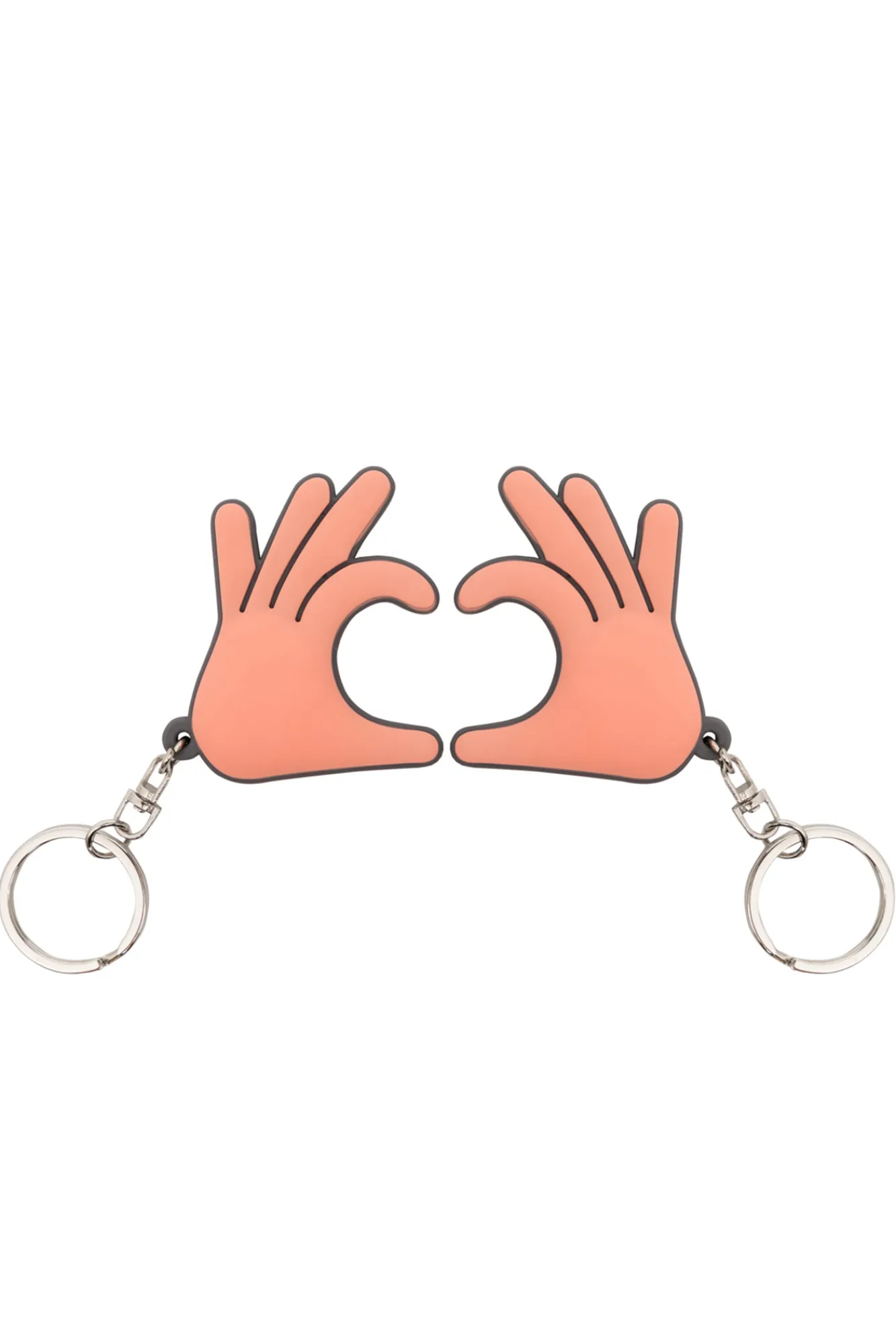 Mr. Wonderful Set de 2 llaveros - Manos en forma de corazón