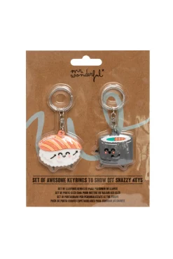 Mr. Wonderful Set de 2 llaveros - Sushi