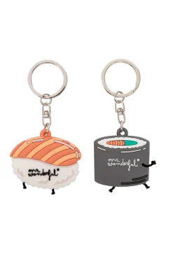 Mr. Wonderful Set de 2 llaveros - Sushi