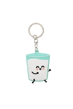 Mr. Wonderful Set de 2 llaveros - Vaso de leche y galletas