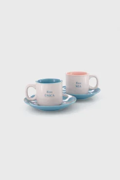 Mr. Wonderful Set de 2 tazas espresso mensaje