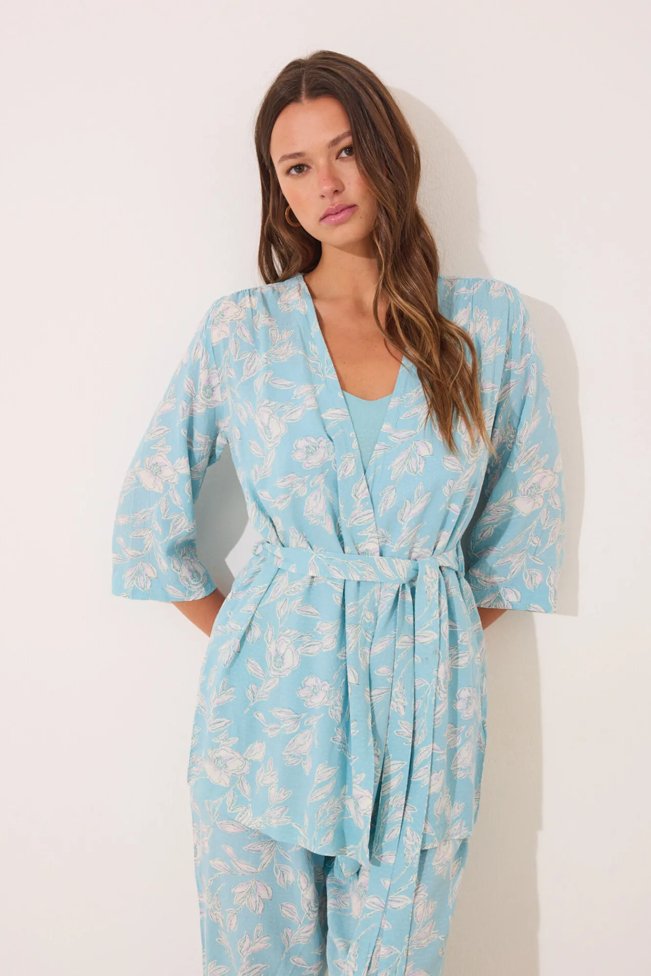 Women'secret Set de camiseta, pantalón y bata