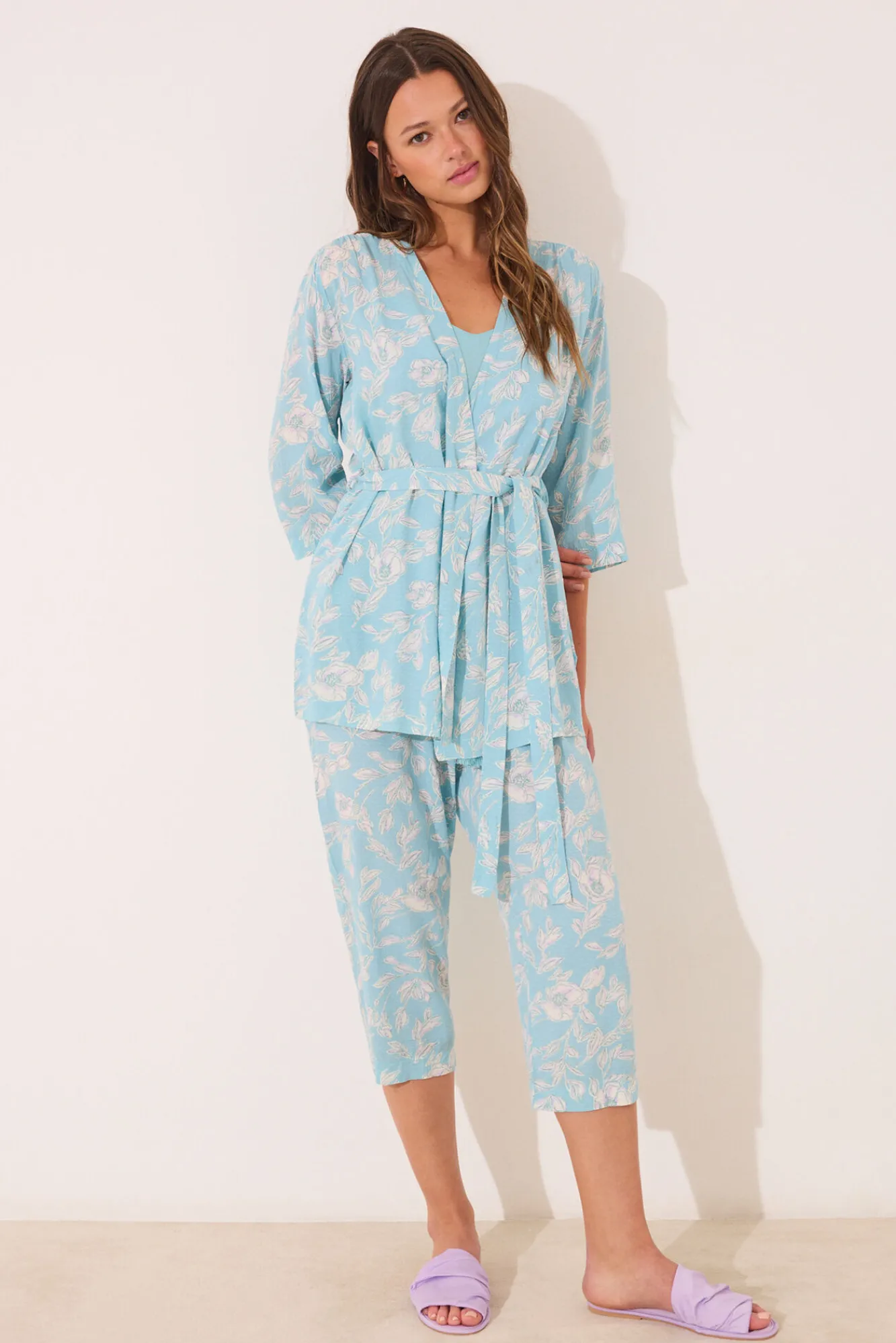 Women'secret Set de camiseta, pantalón y bata