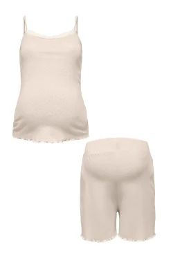 Only Maternity Set de top de tirantes y shorts maternity