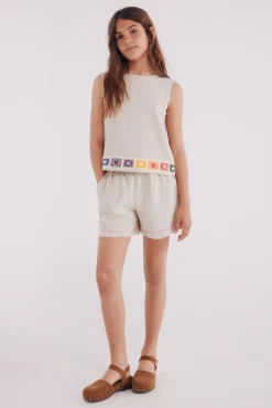 Crianças Springfield Kids Short lino niña