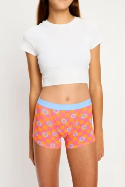 Modibodi SmileyWorld® Braga Menstrual Teen Algodón Orgánico Flujo Súper Flower