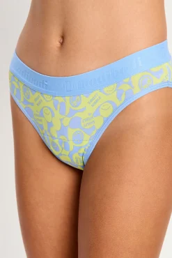 Modibodi SmileyWorld® Braga Menstrual Teen Algodón Orgánico Flujo Súper Green
