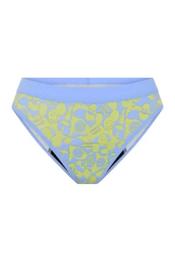 Modibodi SmileyWorld® Braga Menstrual Teen Algodón Orgánico Flujo Súper Green
