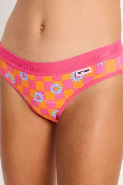 Modibodi SmileyWorld® Braga Menstrual Teen Algodón Orgánico Flujo Súper Flower