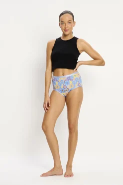 Modibodi SmileyWorld® Braga Menstrual Alta Bambú Flujo Moderado Blue