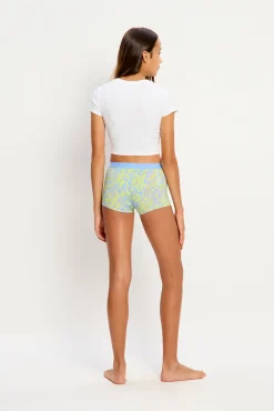 Modibodi SmileyWorld® Short Menstrual Teen Algodón Orgánico Flujo Súper Green