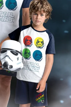 Crianças Admas STAR WARS Pijama Manga Corta The Dark Strike para Niño