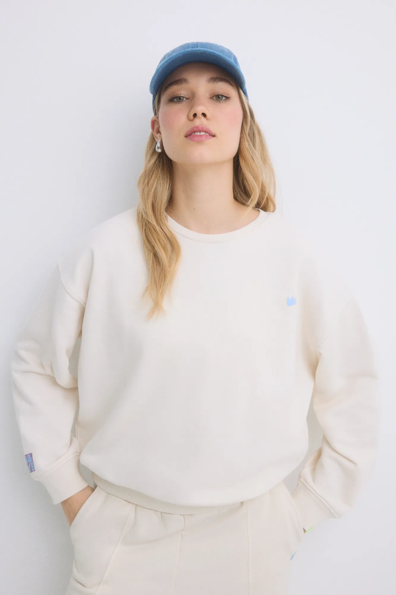 HI&BYE Sudadera felpa algodón