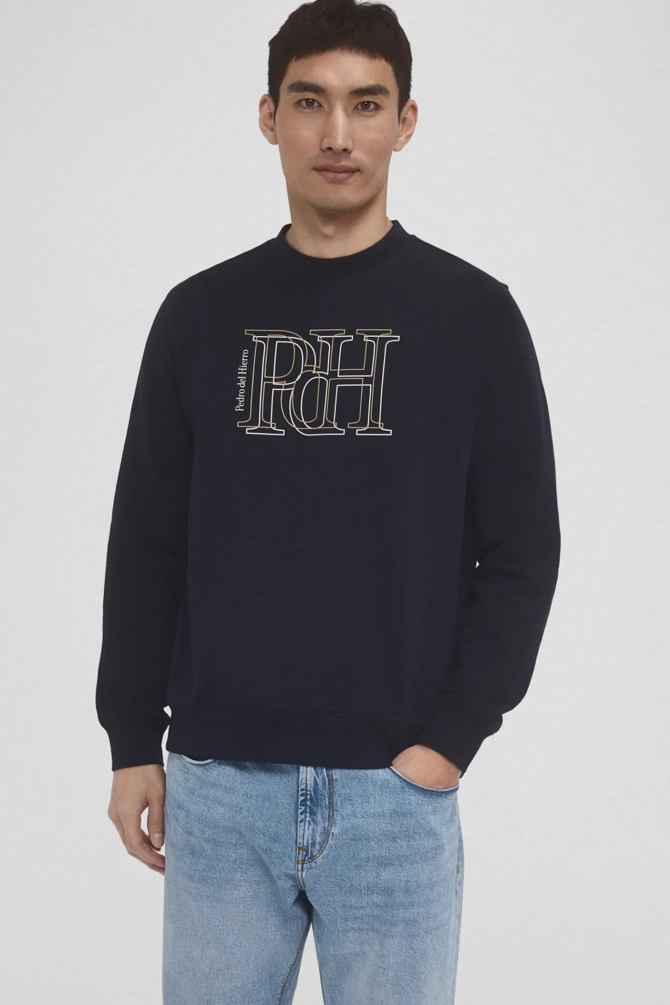 Pedro del Hierro Sudadera logo cuello caja
