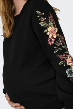 Only Maternity Sudadera maternity detalles florales