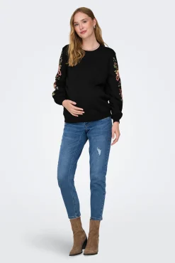 Only Maternity Sudadera maternity detalles florales