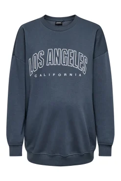 Only Maternity Sudadera maternity detalle texto frontal