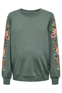 Only Maternity Sudadera maternity detalles florales