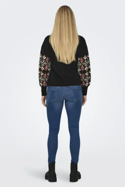 Only Maternity Sudadera oversized premamá con detalle en mangas