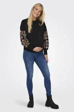 Only Maternity Sudadera oversized premamá con detalle en mangas