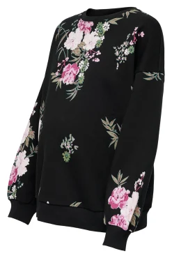 Only Maternity Sudadera oversized premamá con estampado floral