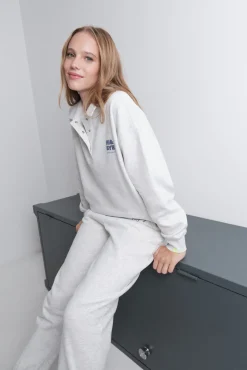 HI&BYE Sudadera polo felpa oscuro