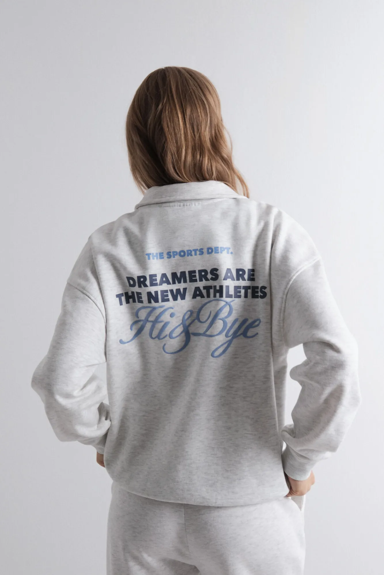 HI&BYE Sudadera polo felpa oscuro