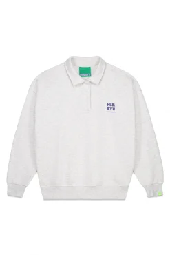 HI&BYE Sudadera polo felpa oscuro