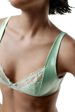 Black Limba Sujetador bralette tul bordado y satén Dew