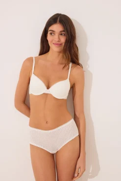 Women'secret Sujetador clásico BEAUTIFUL hilado blanco