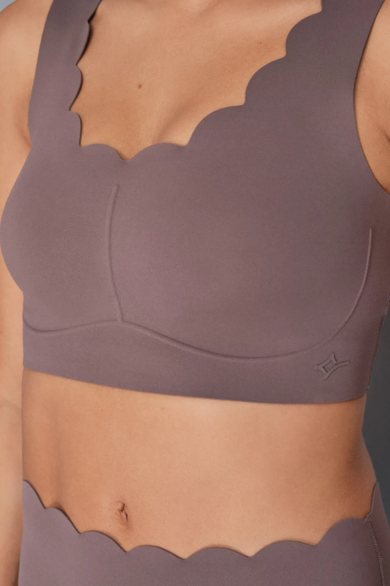 Dash and Stars Sujetador deportivo COMPRESSIVE marrón