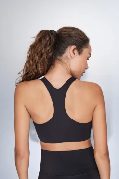 Dash and Stars Sujetador deportivo 4D Stretch blanco y