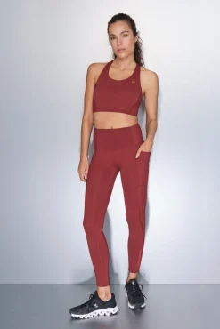 Dash and Stars Sujetador deportivo 4D Stretch granate