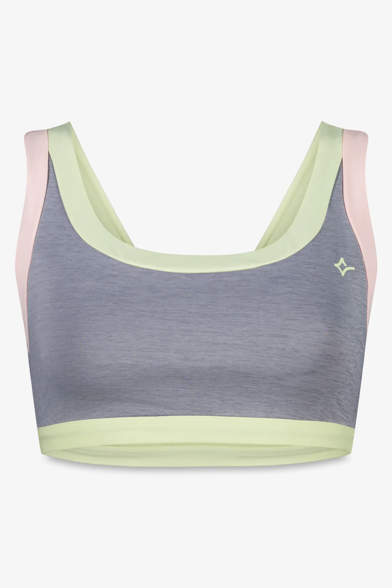 Dash and Stars Sujetador deportivo color block