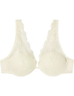 Women'secret Sujetador halter satén y tul blanco