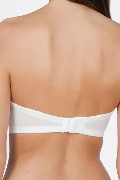 Ivette Bridal Sujetador sin tirantes con doble push up en blanco
