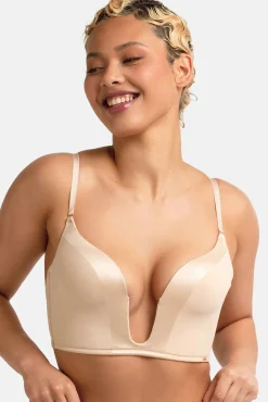 Dorina Sujetador multiposición escote profundo nude