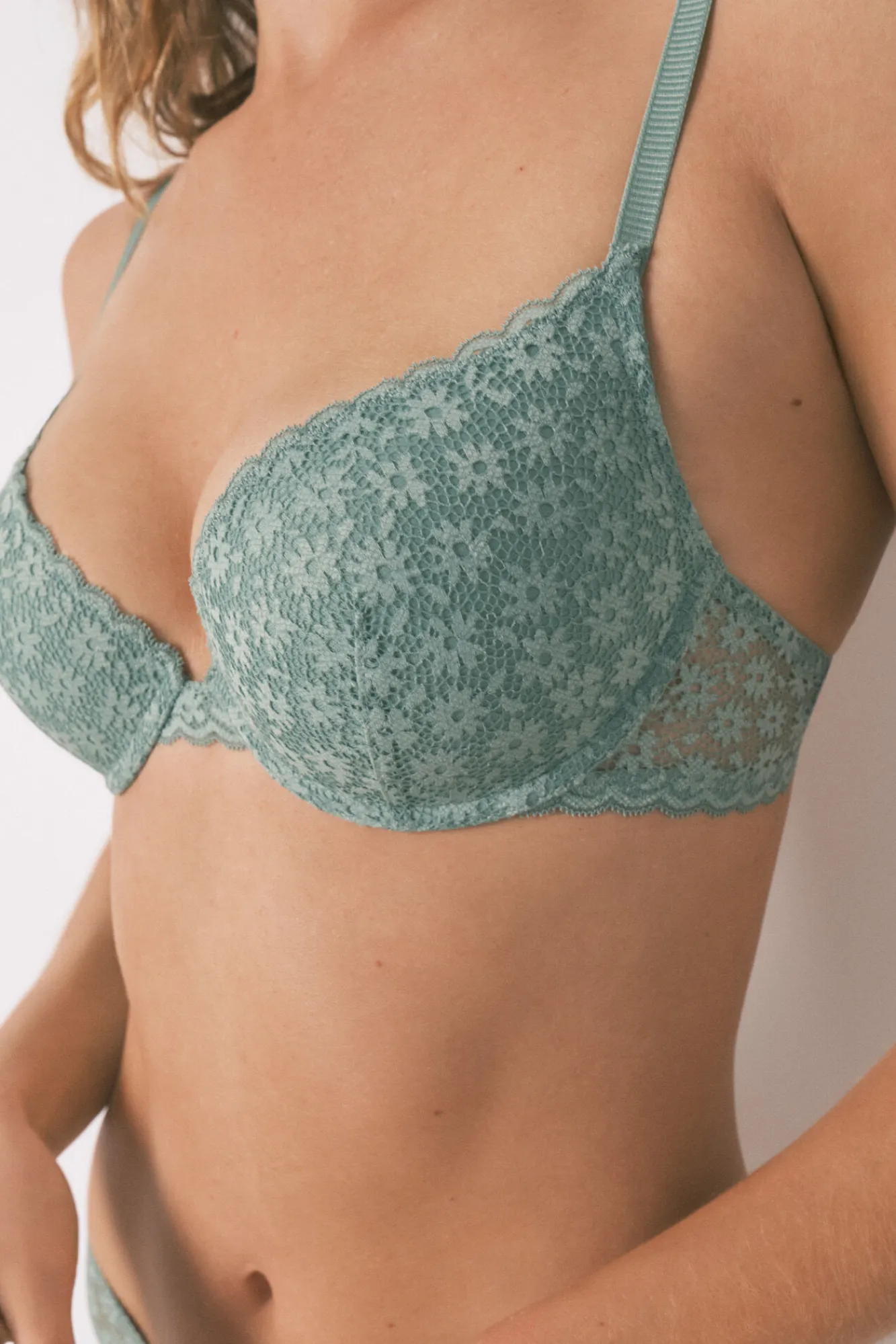 Women'secret Sujetador push up GORGEOUS encaje floral